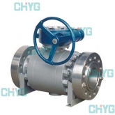 Stationary titanium ball valve