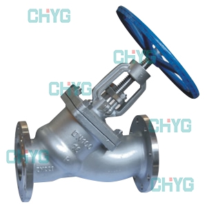 Stainless steel flange Y type globe valve